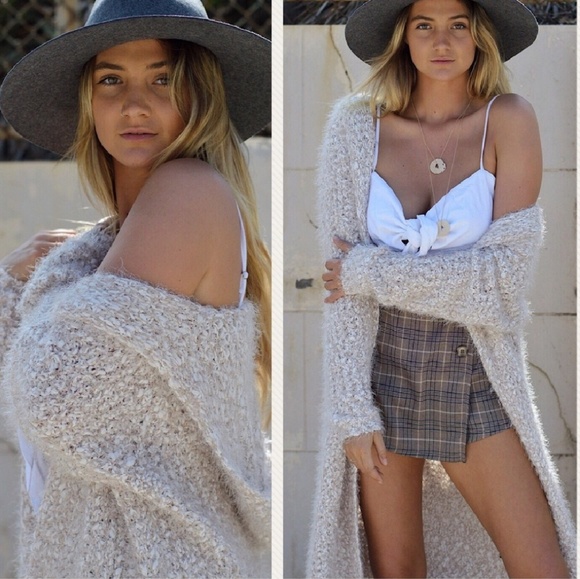 MODA ME COUTURE Sweaters - SOFT ULTRA PLUSH CARDIGAN HOODIE